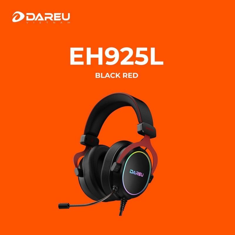 Tai nghe gaming có dây Dareu EH925L (USB, Giả lập 7.1, RGB)